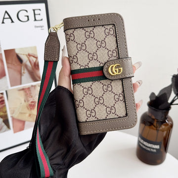 Louis Vuitton Flip Folio iPhone Case 17 Series Pattern LV Leather Black Monogram