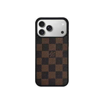 Classic Brown Checkered Full Coverage Case For iPhone 14-17 Pro Max