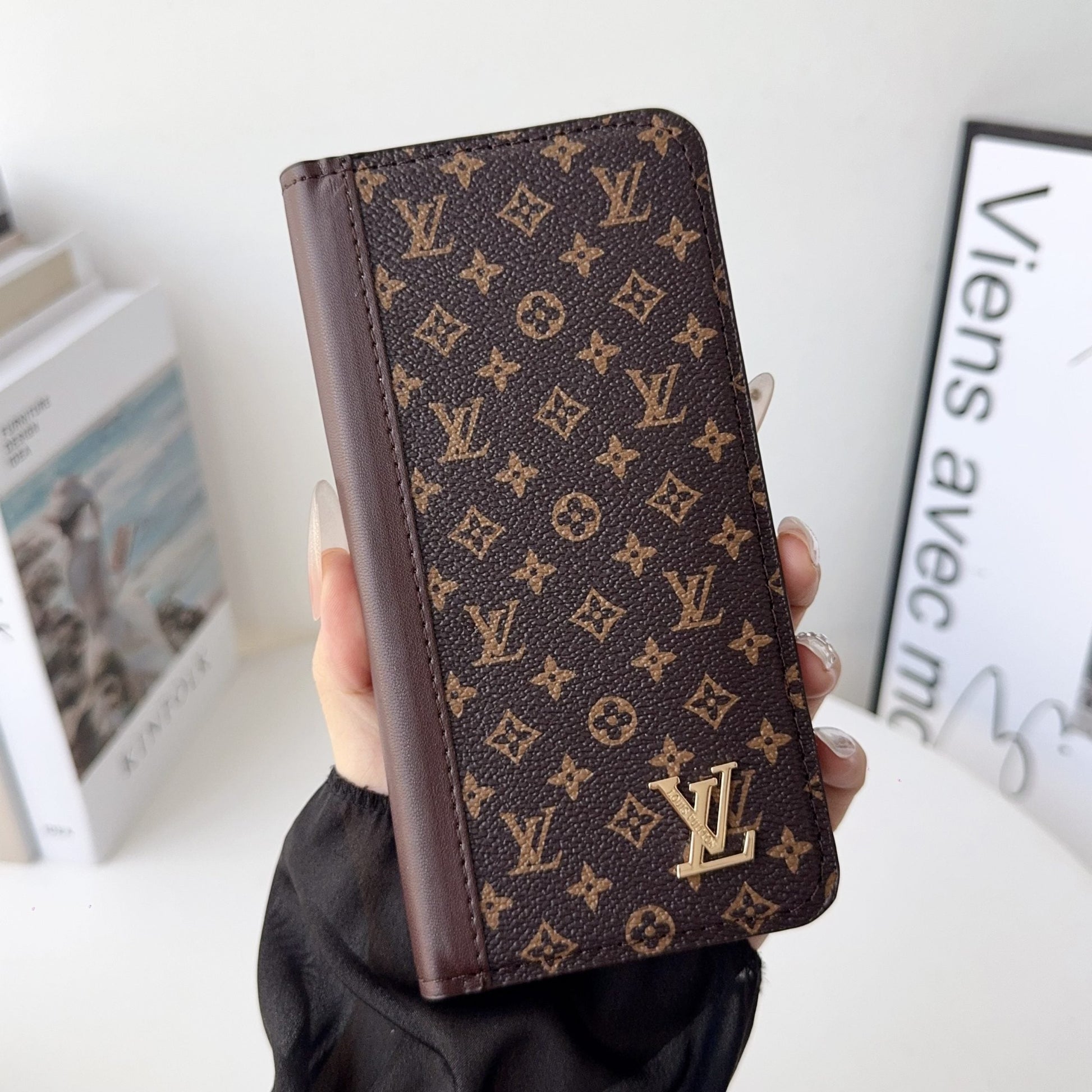 Louis V Folio Wallet Case With Card Slots For iPhone 17 Series