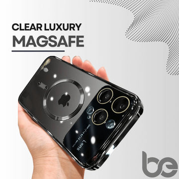 Clear Luxury Magnetic Magsafe Case for iPhone 13-15 Pro Max